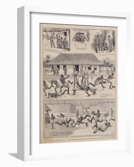 The Humours of Life at a West African Station, Leaves from an Officer's Sketchbook-William Ralston-Framed Giclee Print