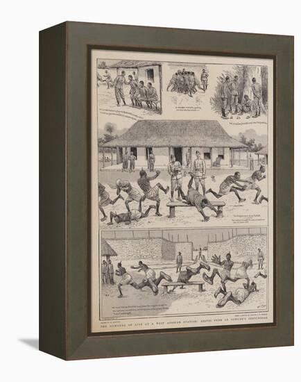 The Humours of Life at a West African Station, Leaves from an Officer's Sketchbook-William Ralston-Framed Premier Image Canvas