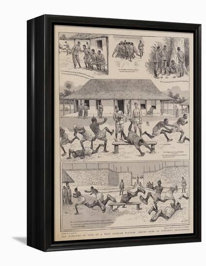 The Humours of Life at a West African Station, Leaves from an Officer's Sketchbook-William Ralston-Framed Premier Image Canvas