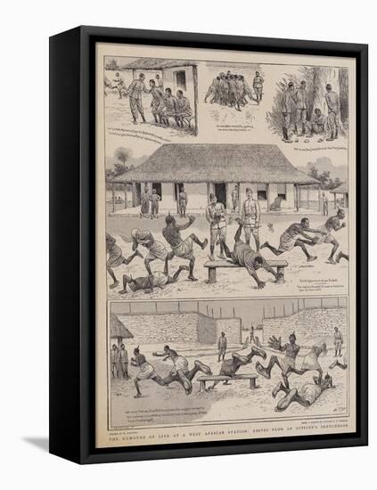 The Humours of Life at a West African Station, Leaves from an Officer's Sketchbook-William Ralston-Framed Premier Image Canvas