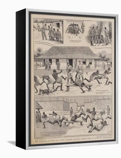 The Humours of Life at a West African Station, Leaves from an Officer's Sketchbook-William Ralston-Framed Premier Image Canvas