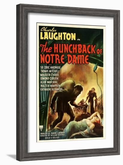 The Hunchback of Notre Dame, 1939, Poster Art-null-Framed Art Print