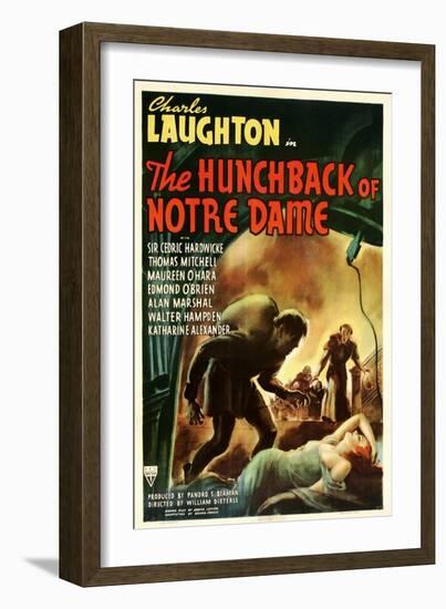 The Hunchback of Notre Dame, 1939, Poster Art-null-Framed Art Print