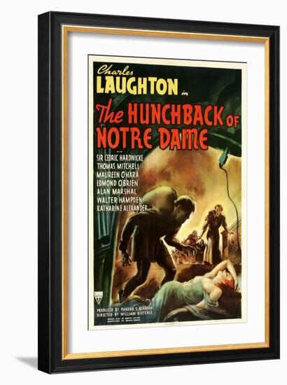 The Hunchback of Notre Dame, 1939, Poster Art-null-Framed Art Print