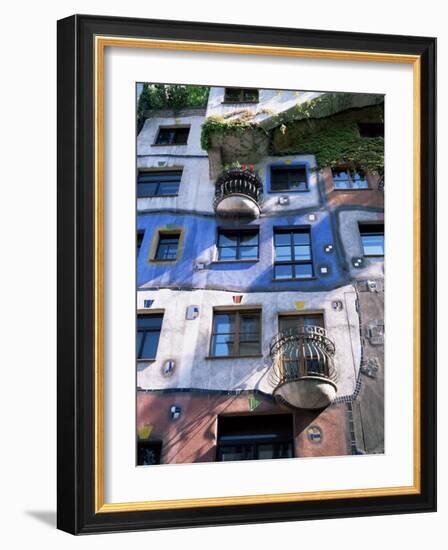 The Hundertwasser House, Vienna, Austria-Geoff Renner-Framed Photographic Print