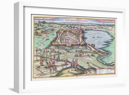 The Hungarian Fort of Papa at the Time of the Ottoman Sieges, from 'Le Theatre Du Monde' by Georg…-Joris Hoefnagel-Framed Giclee Print