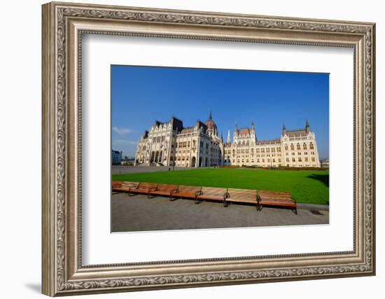 The Hungarian Parliament Building, Budapest, Hungary, Europe-Carlo Morucchio-Framed Photographic Print