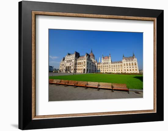 The Hungarian Parliament Building, Budapest, Hungary, Europe-Carlo Morucchio-Framed Photographic Print