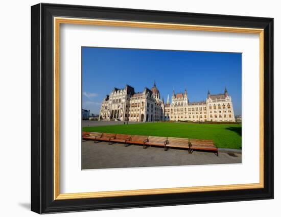 The Hungarian Parliament Building, Budapest, Hungary, Europe-Carlo Morucchio-Framed Photographic Print