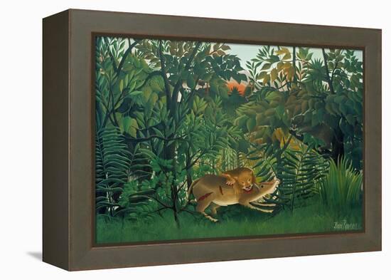 The Hungry Lion, 1905-Henri Rousseau-Framed Premier Image Canvas