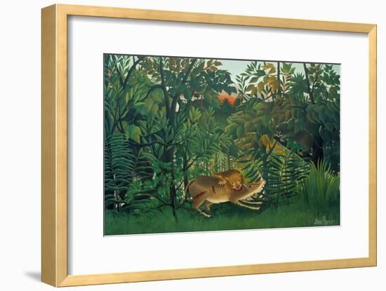 The Hungry Lion, 1905-Henri Rousseau-Framed Giclee Print