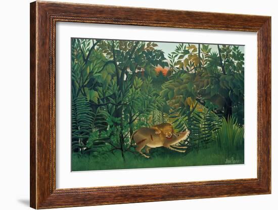 The Hungry Lion, 1905-Henri Rousseau-Framed Giclee Print