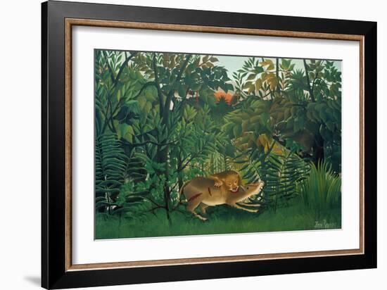 The Hungry Lion, 1905-Henri Rousseau-Framed Giclee Print