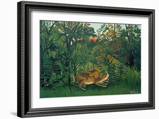 The Hungry Lion, 1905-Henri Rousseau-Framed Giclee Print