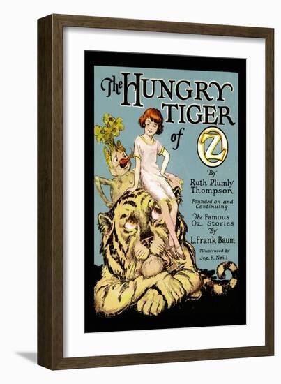 The Hungry Tiger of Oz-John R. Neill-Framed Art Print