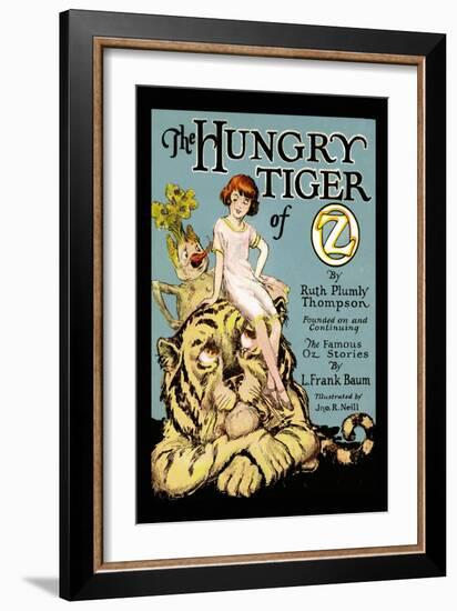 The Hungry Tiger of Oz-John R. Neill-Framed Art Print