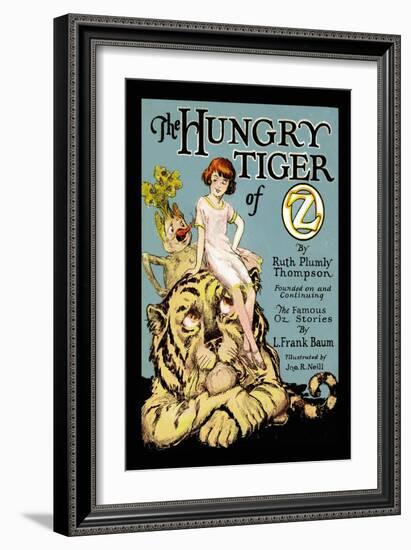 The Hungry Tiger of Oz-John R. Neill-Framed Art Print