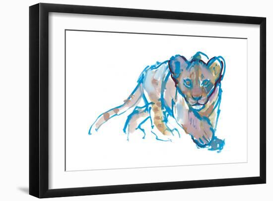 The Hunt, 2019, (mixed media on paper)-Mark Adlington-Framed Giclee Print