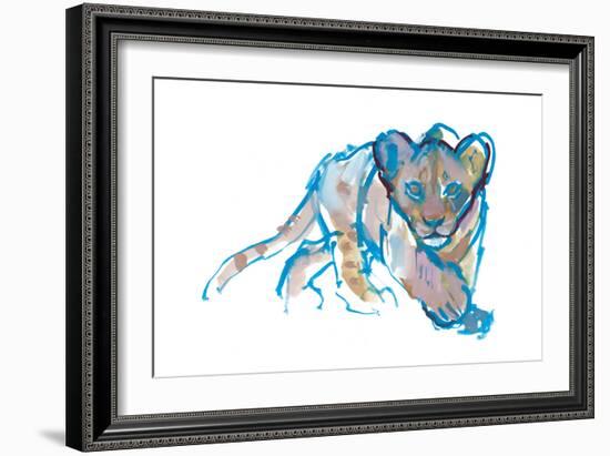 The Hunt, 2019, (mixed media on paper)-Mark Adlington-Framed Giclee Print