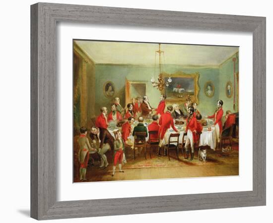 The Hunt Breakfast, Bachelor's Hall, 1836-Francis Calcraft Turner-Framed Giclee Print