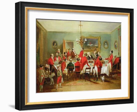 The Hunt Breakfast, Bachelor's Hall, 1836-Francis Calcraft Turner-Framed Giclee Print