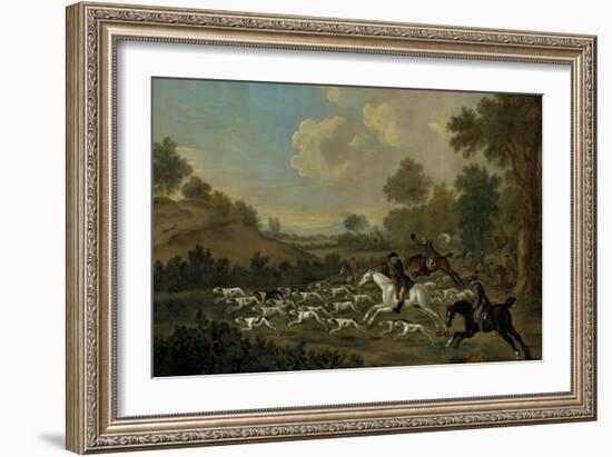 The Hunt in Full Cry, Breaking Cover-Francis Sartorius-Framed Giclee Print