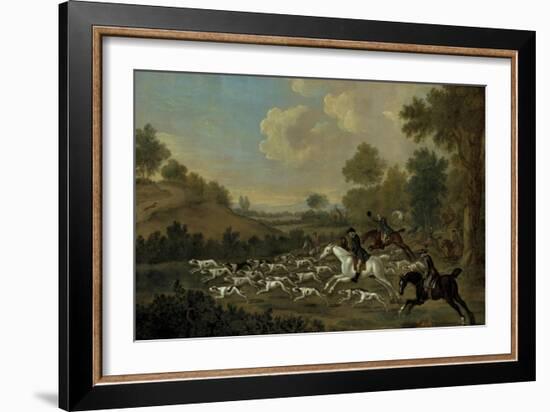 The Hunt in Full Cry, Breaking Cover-Francis Sartorius-Framed Giclee Print