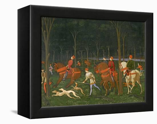 The Hunt in the Forest, C.1465-70 (Detail)-Paolo Uccello-Framed Premier Image Canvas