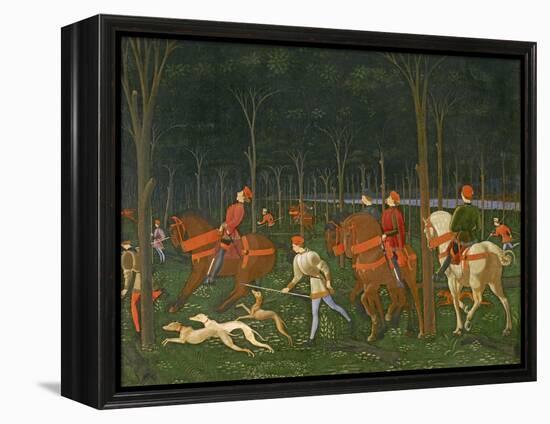 The Hunt in the Forest, C.1465-70 (Detail)-Paolo Uccello-Framed Premier Image Canvas