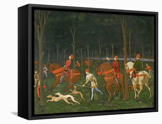 The Hunt in the Forest, C.1465-70 (Detail)-Paolo Uccello-Framed Premier Image Canvas