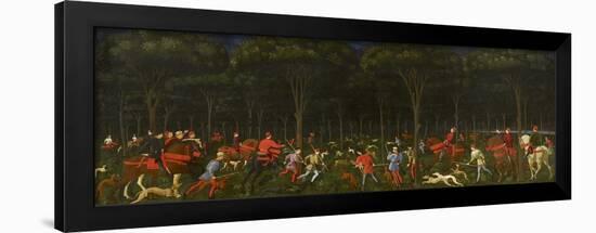 The Hunt in the Forest, C.1465-70-Paolo Uccello-Framed Giclee Print