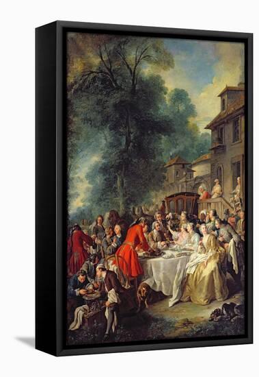 The Hunt Lunch, 1737-Jean Francois de Troy-Framed Premier Image Canvas