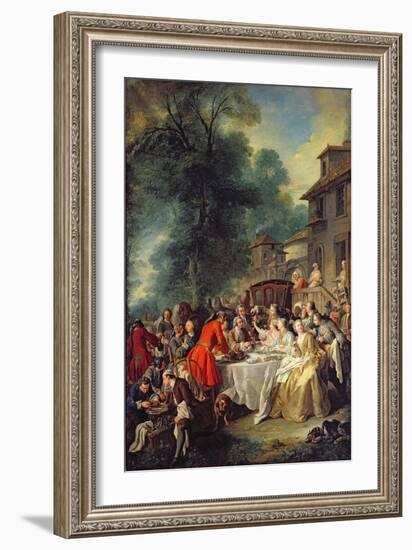 The Hunt Lunch, 1737-Jean Francois de Troy-Framed Giclee Print