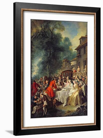 The Hunt Lunch, 1737-Jean Francois de Troy-Framed Giclee Print