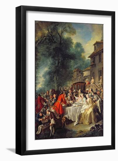 The Hunt Lunch, 1737-Jean Francois de Troy-Framed Giclee Print