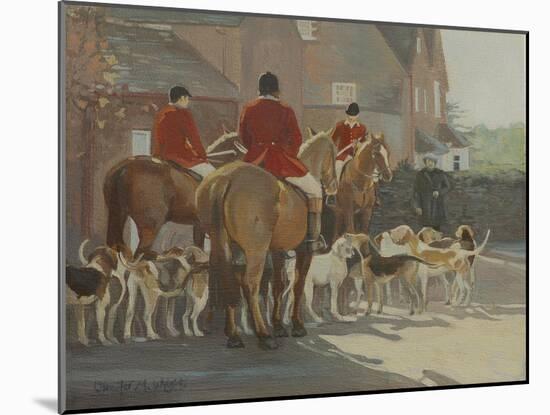 The Hunt Meet-Jennifer Wright-Mounted Giclee Print