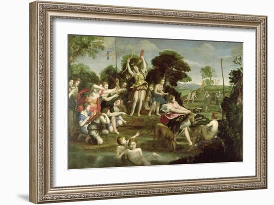 The Hunt of Diana, 1616-17-Domenichino-Framed Giclee Print