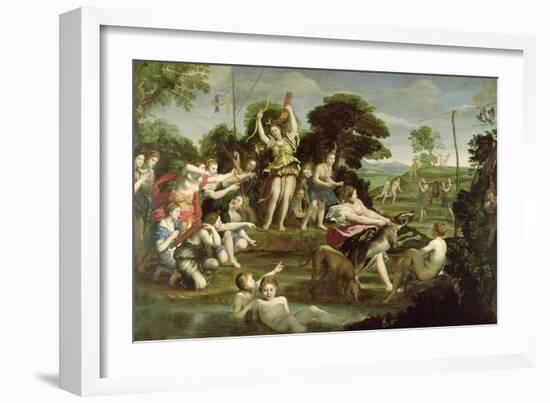 The Hunt of Diana, 1616-17-Domenichino-Framed Giclee Print