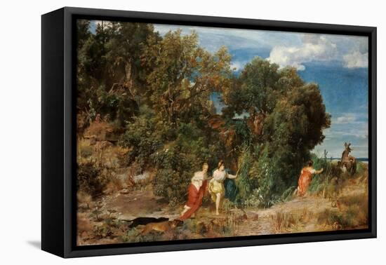 The Hunt of Diana, 1862-Arnold Böcklin-Framed Premier Image Canvas
