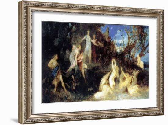The Hunt of Diana, (Stud), 1879-Hans Makart-Framed Giclee Print
