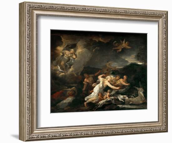 The Hunt of Diana-Luca Giordano-Framed Giclee Print