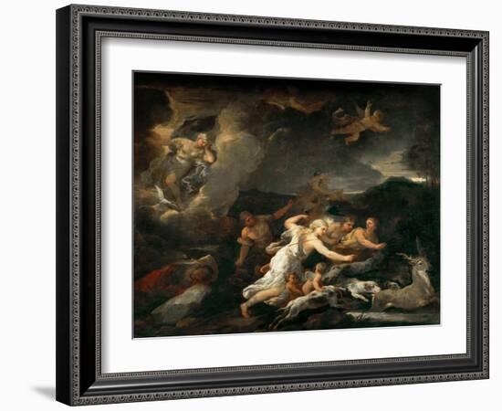 The Hunt of Diana-Luca Giordano-Framed Giclee Print