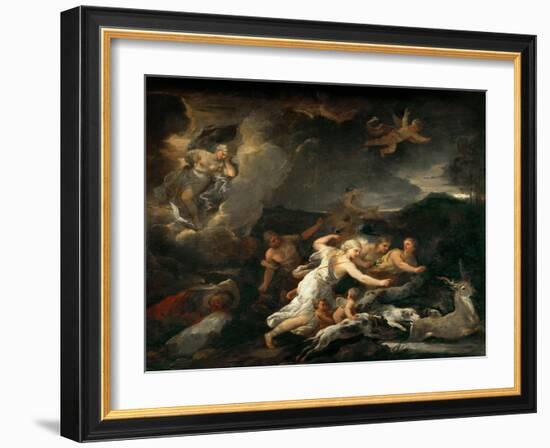 The Hunt of Diana-Luca Giordano-Framed Giclee Print