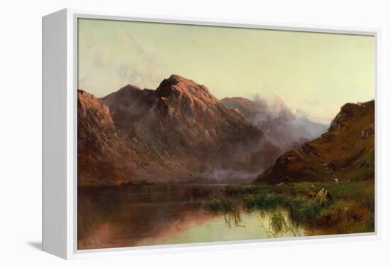 The Hunt of Wildfowl Llyn Crafnaut-Alfred de Breanski-Framed Premier Image Canvas