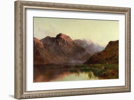 The Hunt of Wildfowl Llyn Crafnaut-Alfred de Breanski-Framed Giclee Print