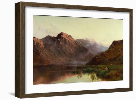 The Hunt of Wildfowl Llyn Crafnaut-Alfred de Breanski-Framed Giclee Print