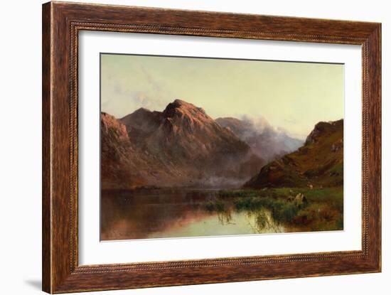 The Hunt of Wildfowl Llyn Crafnaut-Alfred de Breanski-Framed Giclee Print