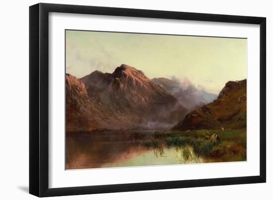 The Hunt of Wildfowl Llyn Crafnaut-Alfred de Breanski-Framed Giclee Print