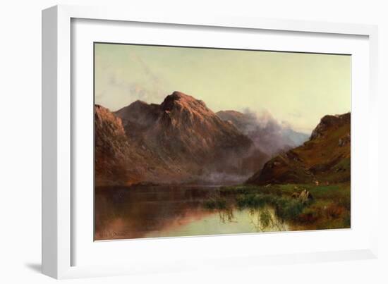 The Hunt of Wildfowl Llyn Crafnaut-Alfred de Breanski-Framed Giclee Print