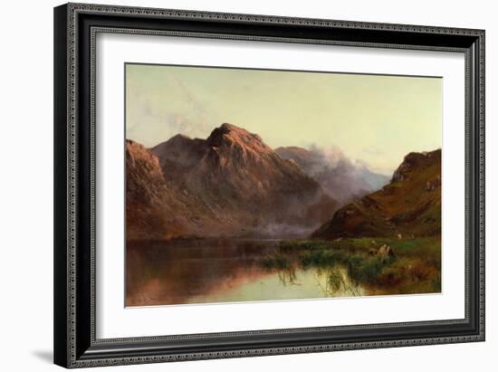 The Hunt of Wildfowl Llyn Crafnaut-Alfred de Breanski-Framed Giclee Print